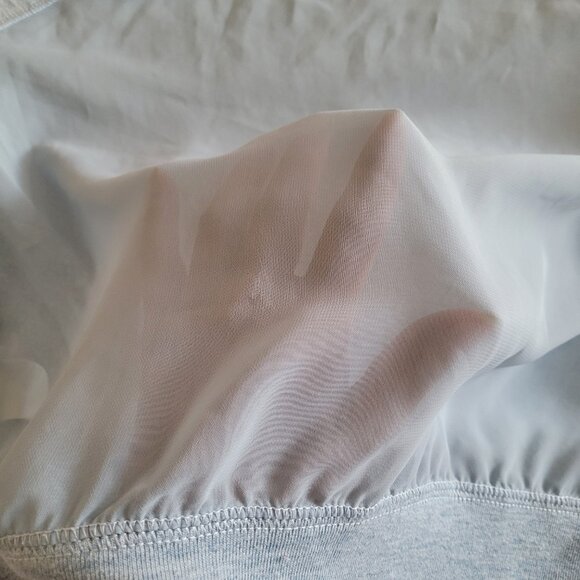 Abercrombie & Fitch Sheer Back Sweatshirt SZ M Light Blue - Picture 8 of 11